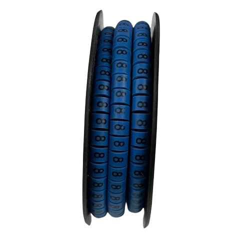 Grippes (8) Cable Marker 5.0mm to 7.2mm (350pcs) Blue