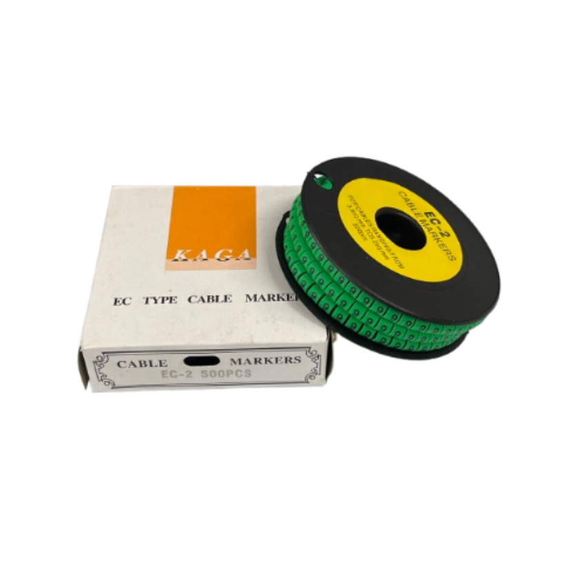 Grippes (9) Cable Marker 3.6mm to 5.2mm 500pcs EC-2G Wire Tagging