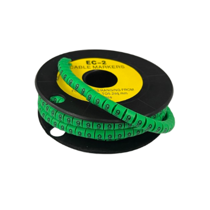 Grippes (9) Cable Marker 3.6mm to 5.2mm 500pcs EC-2G Wire Tagging