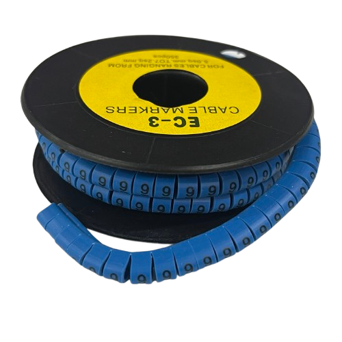 Grippes (9) Cable Marker 5.0mm to 7.2mm (350pcs) Blue