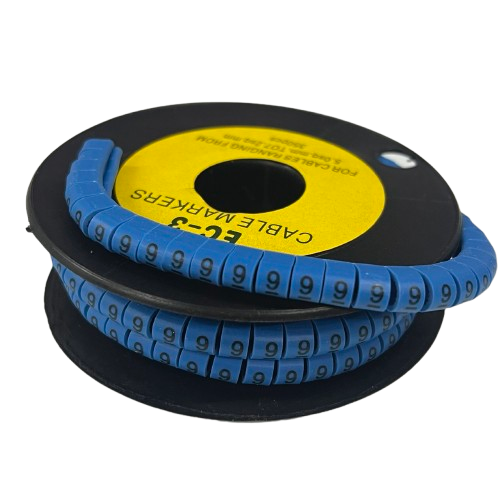 Grippes (9) Cable Marker 5.0mm to 7.2mm (350pcs) Blue