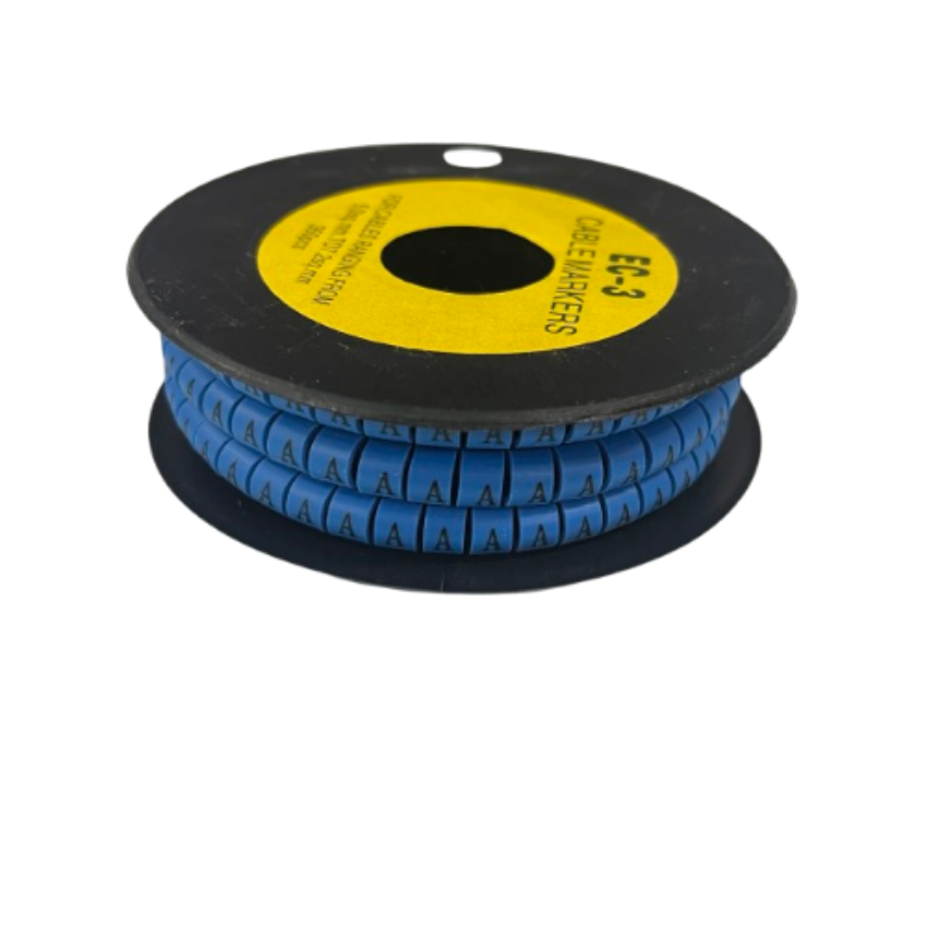 Grippes (A) Cable Marker 5.0mm to 7.2mm (350pcs) Blue EC-3B(A) Wire Tagging