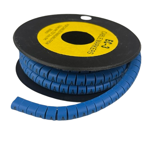 Grippes (A) Cable Marker 5.0mm to 7.2mm (350pcs) Blue EC-3B(A)