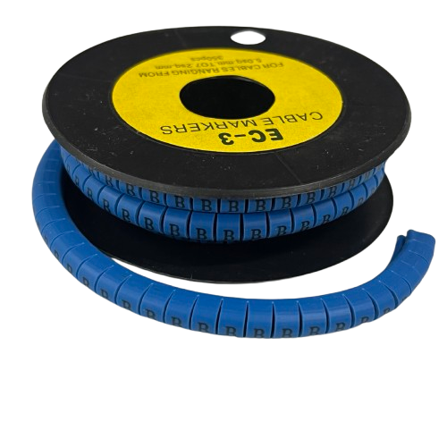 Grippes (B) Cable Marker 5.0mm to 7.2mm (350pcs) Blue