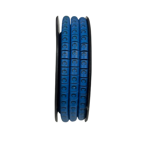 Grippes (C) Cable Marker 3.6mm to 5.2mm Color Blue 1roll 500pcs EC-2B