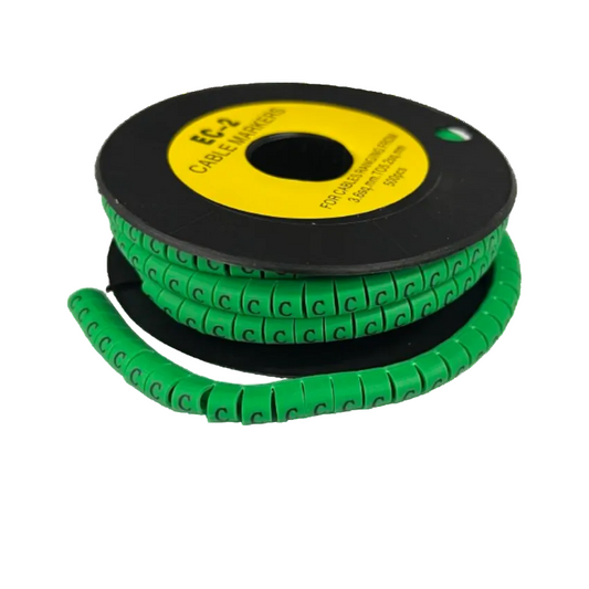 Grippes (C) Cable Marker 3.6mm to 5.2mm 500pcs EC-2G Wire Tagging