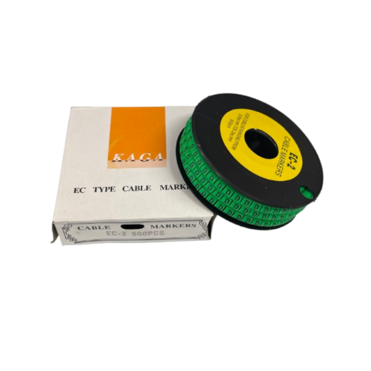 Grippes (D) Cable Marker 3.6mm to 5.2mm 500pcs EC-2G Wire Tagging