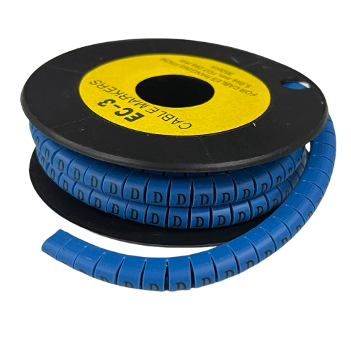 Grippes (D) Cable Marker 5.0mm to 7.2mm (350pcs) Blue EC-3B(D)