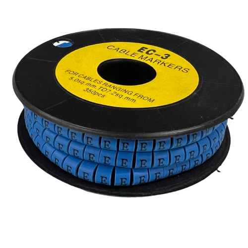 Grippes (E) Cable Marker 5.0mm to 7.2mm (350pcs) Blue EC-3B(E)