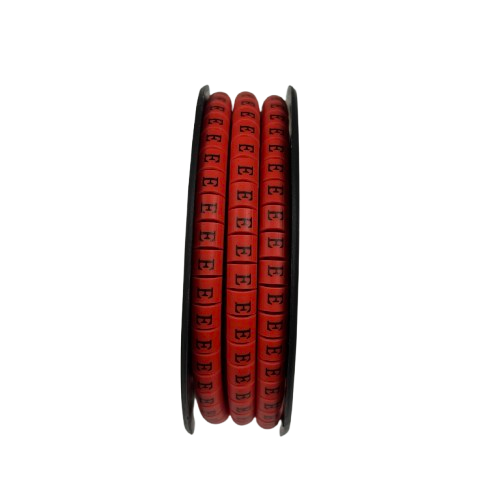 Grippes (E) Cable Marker 3.6mm to 5.2mm 500pcs per Roll Red