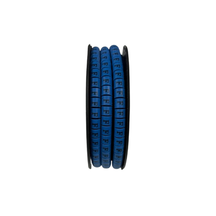 Grippes (F) Cable Marker 3.6mm to 5.2mm Color Blue 1roll 500pcs EC-2B Wire Tagging