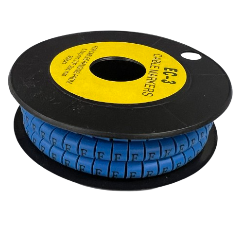 Grippes (F) Cable Marker 5.0mm to 7.2mm (350pcs) Blue