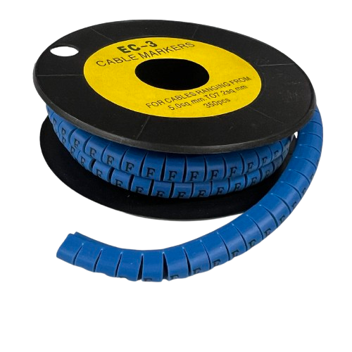 Grippes (F) Cable Marker 5.0mm to 7.2mm (350pcs) Blue