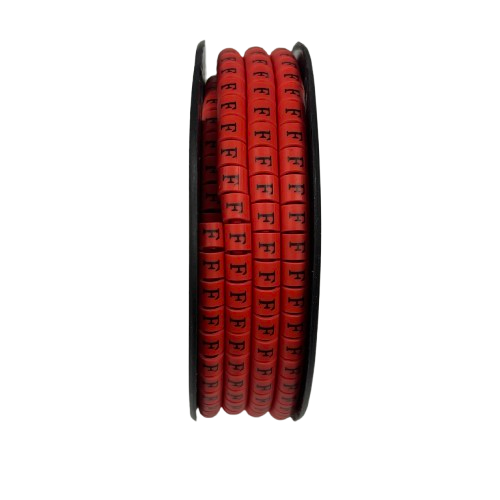 Grippes (F) Cable Marker 3.6mm to 5.2mm 500pcs per Roll Red