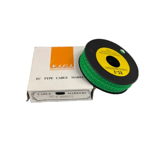 Grippes (G) Cable Marker 3.6mm to 5.2mm 500pcs EC-2G Wire Tagging