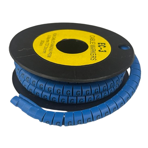 Grippes (G) Cable Marker 5.0mm to 7.2mm (350pcs) Blue EC-3B(G)