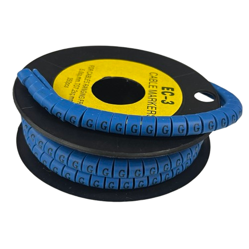 Grippes (G) Cable Marker 5.0mm to 7.2mm (350pcs) Blue EC-3B(G)