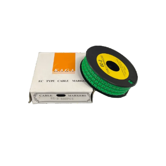 Grippes (H) Cable Marker 3.6mm to 5.2mm 500pcs EC-2G Wire Tagging