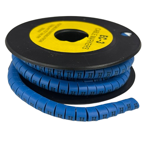 Grippes (H) Cable Marker 5.0mm to 7.2mm (350pcs) Blue