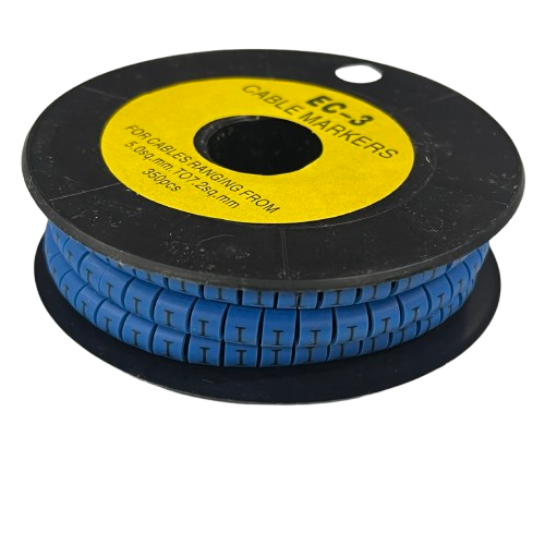 Grippes (I) Cable Marker 5.0mm to 7.2mm (350pcs) Blue EC-3B(I)