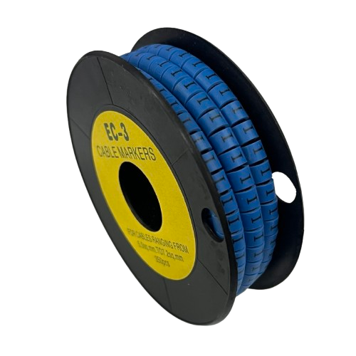 Grippes (I) Cable Marker 5.0mm to 7.2mm (350pcs) Blue EC-3B(I)