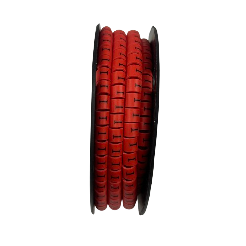 Grippes (I) Cable Marker 3.6mm to 5.2mm 500pcs per Roll Red