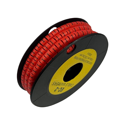 Grippes (I) Cable Marker 3.6mm to 5.2mm 500pcs per Roll Red