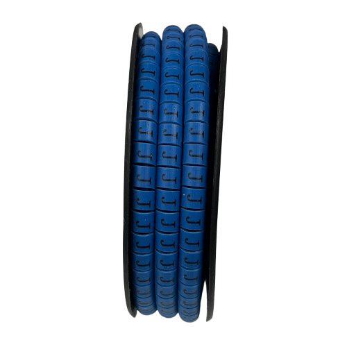 Grippes (J) Cable Marker 3.6mm to 5.2mm Color Blue 1roll 500pcs EC-2B