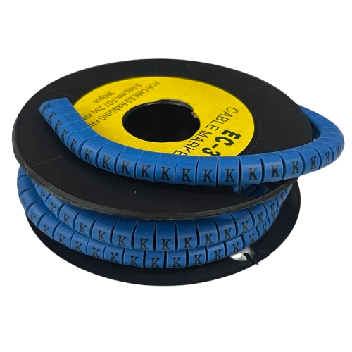 Grippes (K) Cable Marker 5.0mm to 7.2mm (350pcs) Blue