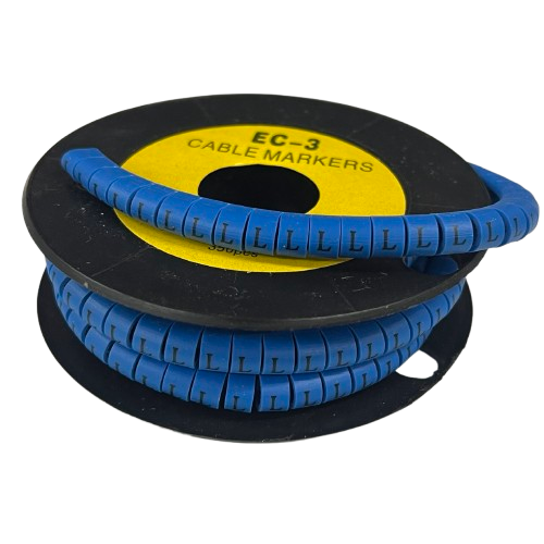 Grippes (L) Cable Marker 5.0mm to 7.2mm (350pcs) Blue