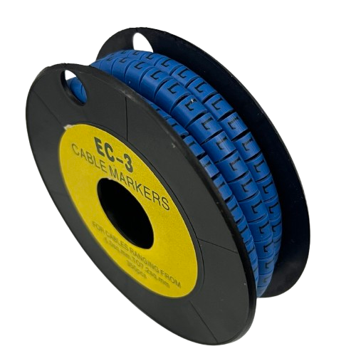 Grippes (L) Cable Marker 5.0mm to 7.2mm (350pcs) Blue