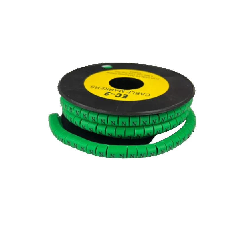 Grippes (N) Cable Marker 3.6mm to 5.2mm 500pcs EC-2G Wire Tagging
