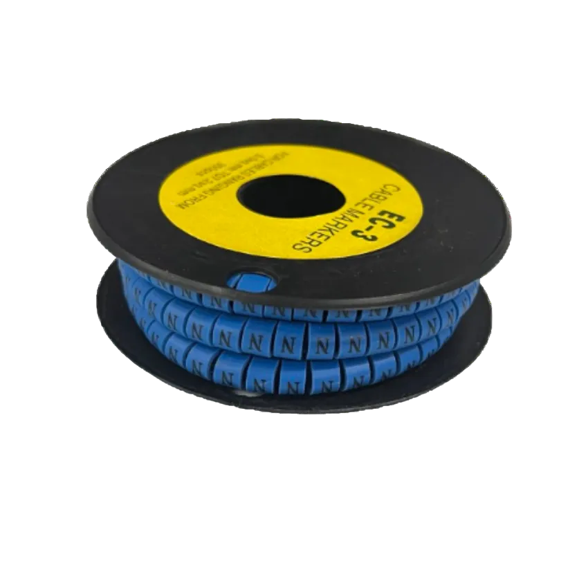 Grippes (N) Cable Marker 5.0mm to 7.2mm (350pcs) Blue EC-3B(N) Wire Tagging