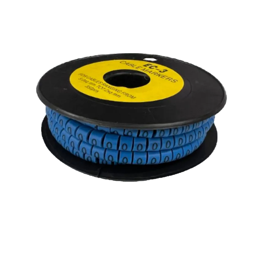 Grippes (O) Cable Marker 5.0mm to 7.2mm (350pcs) Blue EC-3B(O) Wire Tagging