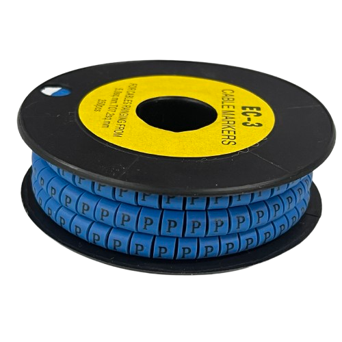 Grippes (P) Cable Marker 5.0mm to 7.2mm (350pcs) Blue