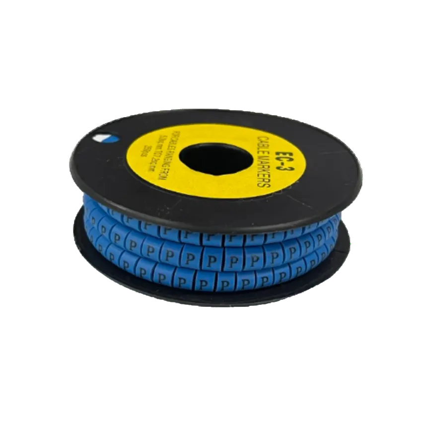 Grippes (P) Cable Marker 5.0mm to 7.2mm (350pcs) Blue EC-3B(P) Wire Tagging