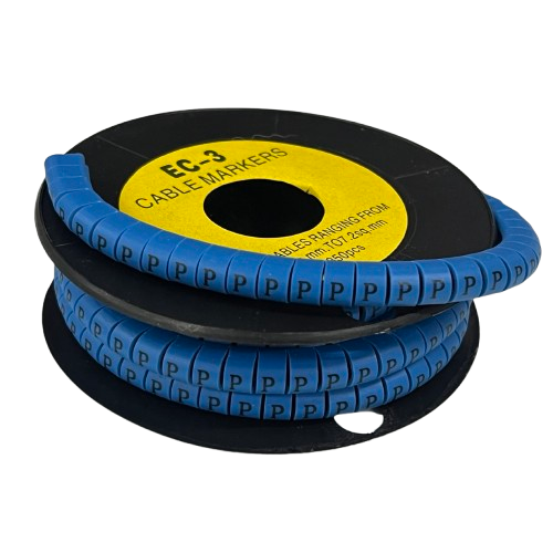 Grippes (P) Cable Marker 5.0mm to 7.2mm (350pcs) Blue