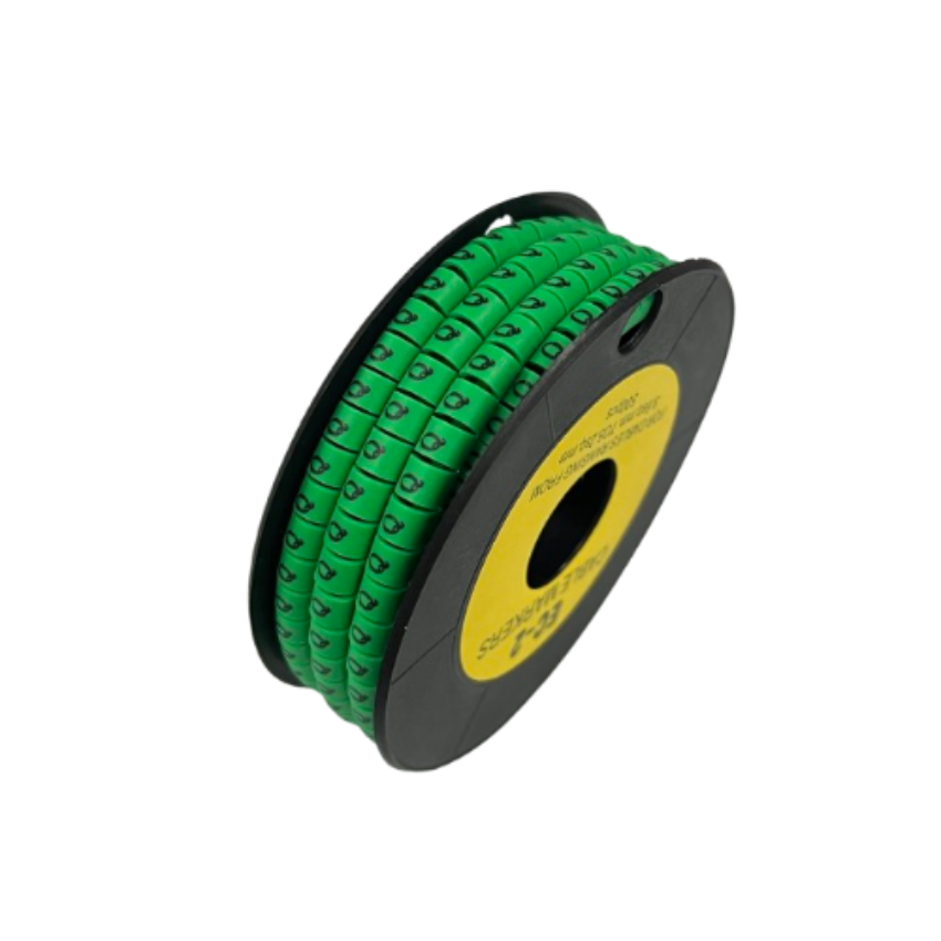 Grippes (Q) Cable Marker 3.6mm to 5.2mm 500pcs EC-2G Wire Tagging
