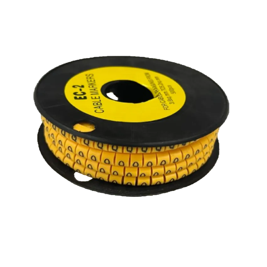 Grippes (Q) Cable Marker 3.6mm to 5.2mm Color Yellow 1roll 500pcs) EC-2Y Wire Tagging