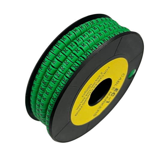 Cable (R) Marker EC-1 Green 2.6mm to 4.2mm 1000pcs 1 Roll EC-1G(R)