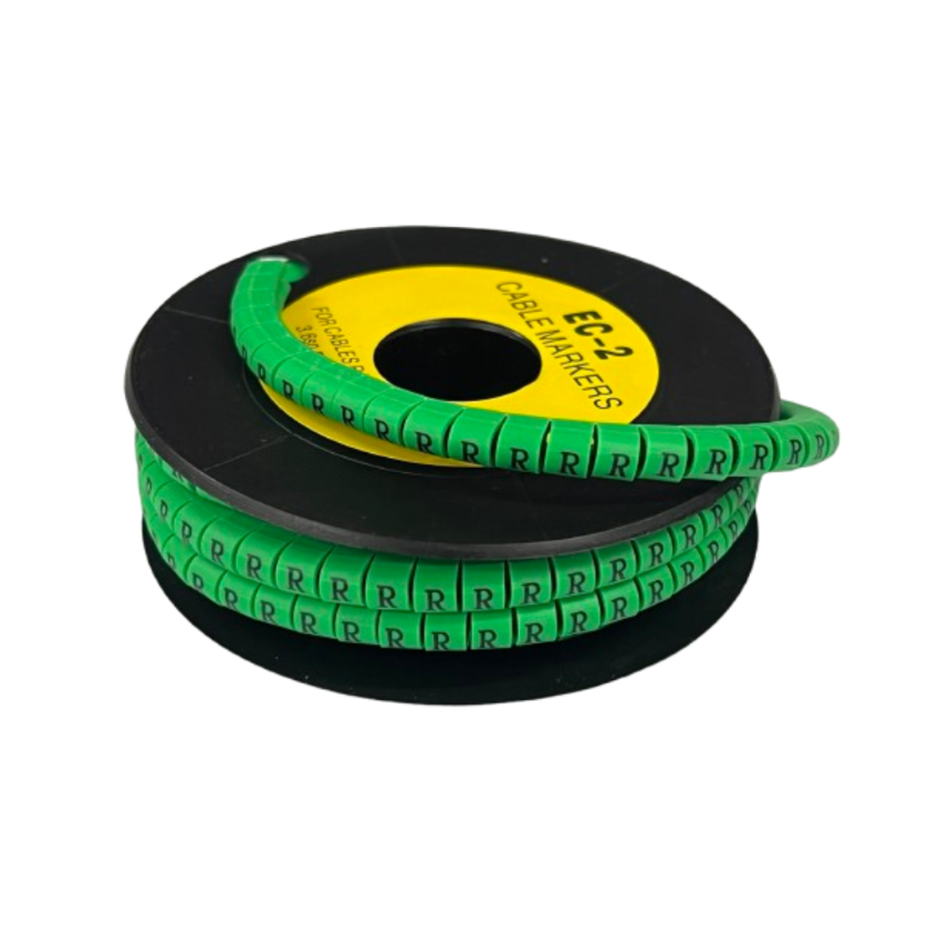 Grippes (R) Cable Marker 3.6mm to 5.2mm 500pcs EC-2G Wire Tagging