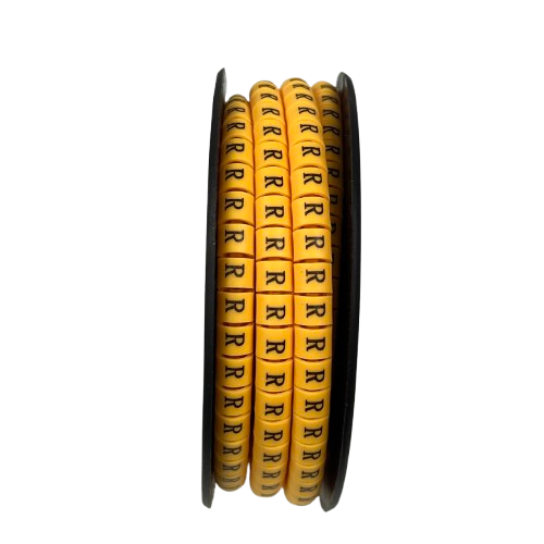 Grippes (R) Cable Marker 3.6mm to 5.2mm Color Yellow 1roll 500pcs) EC-2Y