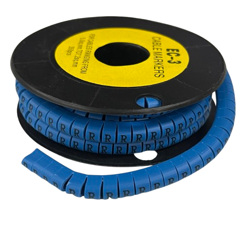 Grippes (R) Cable Marker 5.0mm to 7.2mm (350pcs) Blue EC-3B(R)