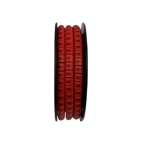 Grippes (R) Cable Marker 3.6mm to 5.2mm 500pcs per Roll Red