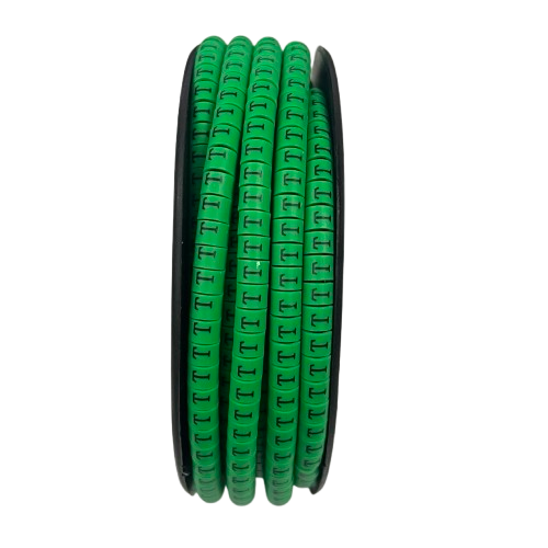 Cable (T) Marker EC-1 Green 2.6mm to 4.2mm 1000pcs 1 Roll EC-1G(T)