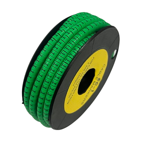 Cable (T) Marker EC-1 Green 2.6mm to 4.2mm 1000pcs 1 Roll EC-1G(T)
