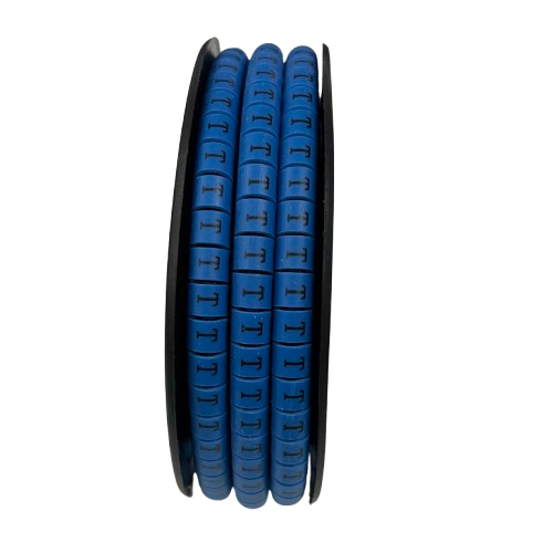Grippes (T) Cable Marker 3.6mm to 5.2mm Color Blue 1roll 500pcs EC-2B