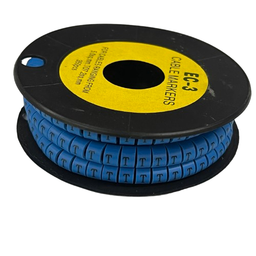 Grippes (T) Cable Marker 5.0mm to 7.2mm (350pcs) Blue EC-3B(T)