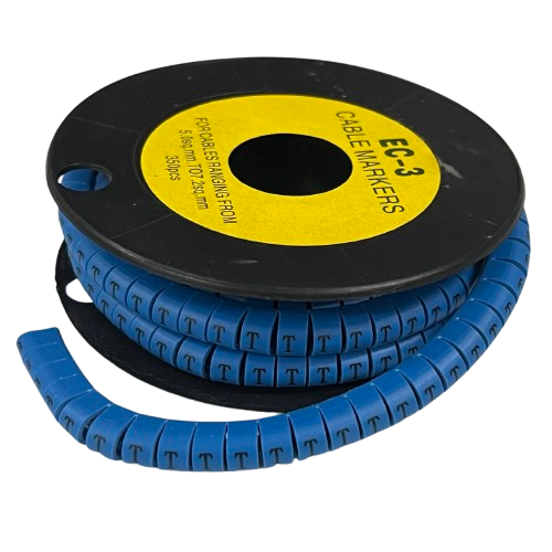 Grippes (T) Cable Marker 5.0mm to 7.2mm (350pcs) Blue EC-3B(T)