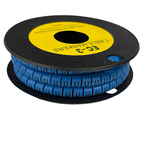 Grippes (U) Cable Marker 5.0mm to 7.2mm (350pcs) Blue